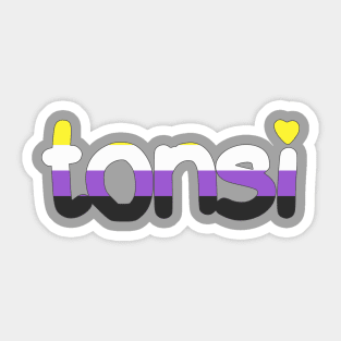 Nonbinary (Toki Pona, Enby Pride Colors) Sticker